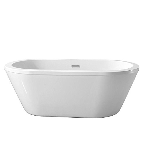 SC70010 Colton 5.25 ft. Center Drain Freestanding Bathtub in Glossy