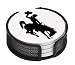 Wyoming Cowboys 4-Coaster Occasions Gift Set w/ Wire Mesh Tray