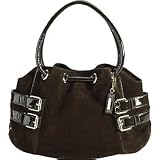 Cole Haan Avalon Suede Denney Bag (Dark Chocolate)