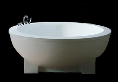 Buy Soaking Tub 71″ White High End Acrylic Free Standing Circular Design (no faucet, holes), New #8008-1.8