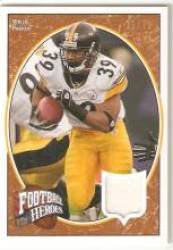 2008 Upper Deck Heroes Jerseys Bronze #100 Willie Parker - Pittsburgh Steelers (Piece of Authentic Game Worn Jersey - Serial #d to 75)(Football Cards)