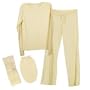 Ecoland Women's Organic Cotton Pajama Spa Holiday Gift Set - White L