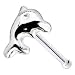 Sterling Silver Dolphin Nose Bone