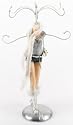 Juliana Jewellery Mannequin - Long White Scarf and Denim Shorts