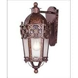 Savoy House Wall Mount Lantern with Tortoise Shell/sliver Finish