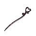 Breezelike Hair Sticks - Ebony Wooden Hair Stick : Love Heart - 7.1