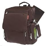 Fisher-Price Fastfinder Deluxe Convertible Diaper Backpack, Brown