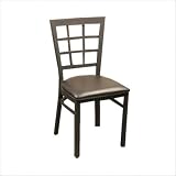 Lattice Back Metal Chair Vinyl: Celadon Lattice Back Metal Chair Vinyl: Celadon