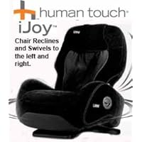 New iJoy 550 Robotic Human Touch Massage Chair Swiveling Recliner - Black with Panoramic Swivel Base