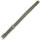Zulu Ballistic Nylon Strap (20mm, 5-Ring, Gray)