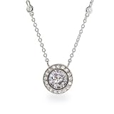 Eve's Addiction Diana's CZs By The Yard Pave Bezel CZ Necklace