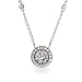 Eve's Addiction Diana's CZs By The Yard Pave Bezel CZ Necklace