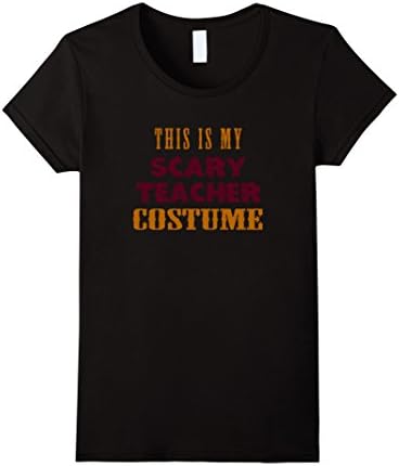 Women's This Is My Scary Teacher Custome Shirt Large Black