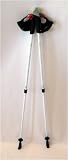 KEYTZ Nordic Walking Fitness Exercise Poles - Carbon/Aluminum, White