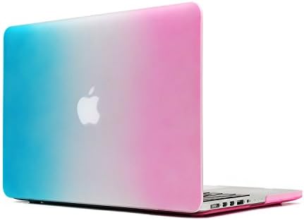 MacBook Pro 15 Retina Display CaseTECOOL® 2 in 1 Frosted Matte Snap-on hard Shell Plastic Case Cover Skins and Silicone Keyboard Cover with TECOOL® Mouse Pad for MacBook Pro 15" With Retina Display Model: A1398(Rainbow)
