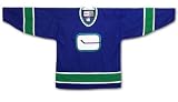 Vancouver Canucks Vintage 1972 Dark NHL Hockey Jersey (CCM) Professionally SEWN ON Authentic Tackle Twill Name and Numbers