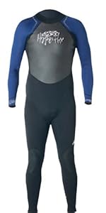 Hyperflex Wetsuits Men's Access 3/2mm Full Suit,Black/Blue,Large