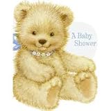8 Blue Sweet Bear Baby Shower Invitations with... by