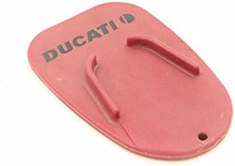Motorcycle Red Kickstand Plate Pad For Ducati Bike