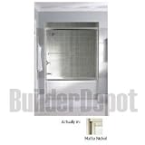 KOHLER K-702100-G55-NX Portrait Frameless Bypass Bath Door, Brushed Nickel