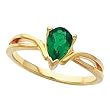 14K Yellow Gold Tsavorite Ring