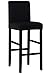 Seiyue Bar Stools Kitchen Furniture Breakfast Bar High Seat Chair Stool Cover (Only Cover,No Chair) (Black)