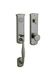Baldwin 85340.452.LHRH Tahoe Emergency Exit Handleset with Tahoe Knob, Distressed Antique Nickel