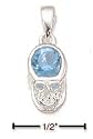 Sterling Silver March Cubic Zirconia Birthstone Bootie Charm - Guaranteed Delivery by Dec 24th