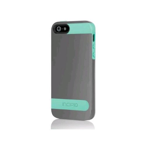 Incipio OVRMLD for iPhone 5 - Retail Packaging - Charcoal Gray / Navajo Turquoise