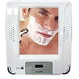 Fogless Shower Stereo Radio with Mirror & Clock
