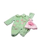 Gotz Dolls Green and Pink Sleeper - Fits 12-13 dolls