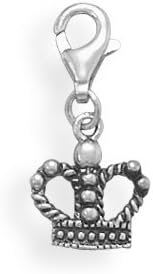 74203 Oxidized BXwIs Crown mFs7rh Charm with Lobster Clasp qeuiwu78 sterling silver 0.925 uiieyiop90 nbbcgggdffhj hjeertyuiop 456tgbknbvc Oxidized k5LVbVc sterling silver crown charm. The charm is approximately 10mm x 21mm. khZkgnd This charm has a lobster clasp.