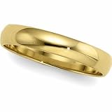 10K Yellow-gold 4mm Women's & Men's Polished unisex-adults Wedding bands