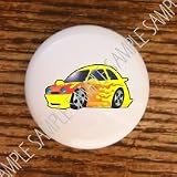 TRANSPORTATION KIDS YELLOW CAR DRAWER PULLS KNOBS