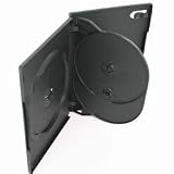 10 STANDARD Black Triple 3 Disc DVD Cases