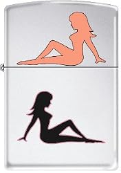 Zippo Lighter - SEXY Double Trucker Babe Mud ZIP 6017c