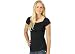 Love Rocks Side Ruched Cap Sleeve Top