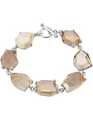 Genuine Rutilated Quartz Bracelet Sterling Silver 07.50 Inches 68162