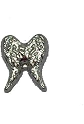 Silver DOUBLE ANGEL WINGS Floating Charm