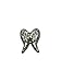 Silver DOUBLE ANGEL WINGS Floating Charm