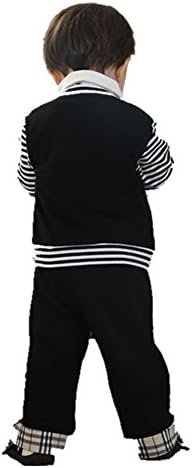 Baby Leonardo Baby Boys 5pcs Long Sleeve Clothing Sets Outfit Black 12M-18M