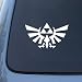 Legend of Zelda Triforce - Car, Truck, Notebook, Vinyl Decal Sticker Vinyl Color: White