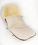 Kaiser 6510531 - Fu&szlig;sack f&uuml;r Marke Bugaboo Cameleon, Lammfell medizin, Farbe: sand