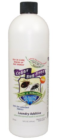 Bed Bug Laundry Additive - Cedar Bug-Free Laundry Additive. Kill Bed Bugs and Mites - 8 oz