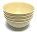 Mintra Unbreakable Plastic Bowl, WHITE 4pk - Large, 1.8L, 60oz, 7.75inW x 3.25inH - (Part Of A Set) - Salad, Snacks, Breakfast Cereal, Fruit, Popcorn, Soup, Colorful, Shatterproof, BPA Free