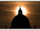 St. Peter's Basilica the Morning after the Death of Pope John Paul II was Announced in Rome, Italy Photographic Poster Print by Mirrorpix, 56x42