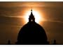 St. Peter's Basilica the Morning after the Death of Pope John Paul II was Announced in Rome, Italy Photographic Poster Print by Mirrorpix, 56x42