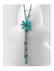 Cotton Turquoise Necklace