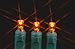 Novelty Lights 11ft 50 LED Amber Christmas Lights Outdoor/Indoor, 2.5