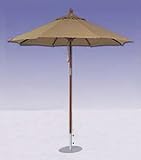 Three Birds 9 ft Pulley Lift Patio Umbrella Package